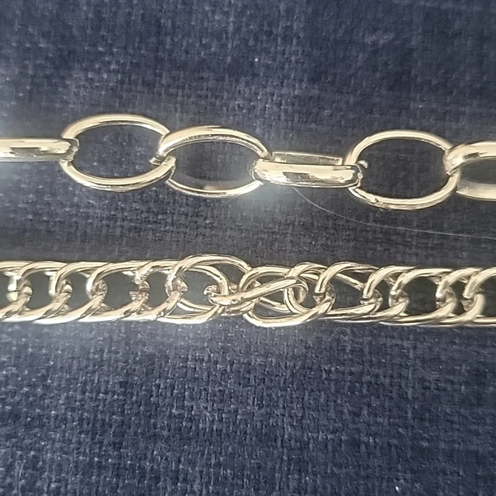 Elegant Silver Chain Belt, Size M